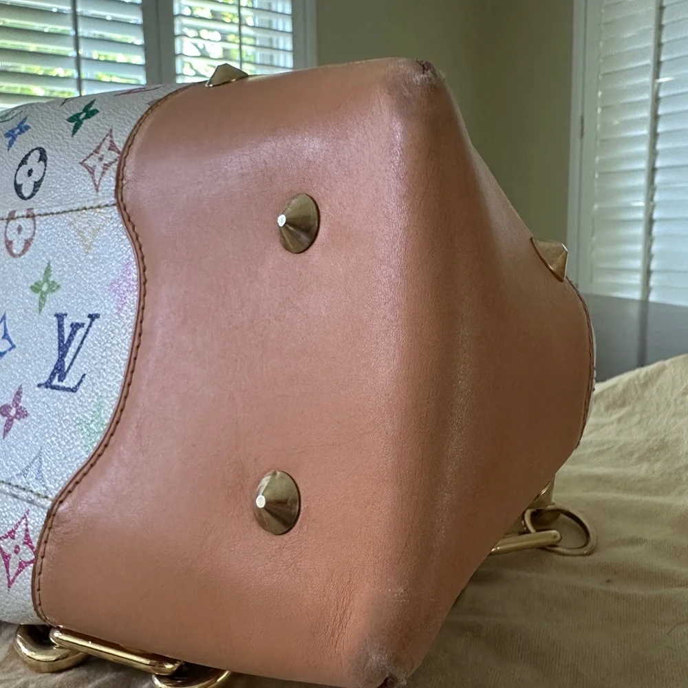 Louis Vuitton Murakami Judy white monogram multi color shoulder bag - Picture 7 of 16